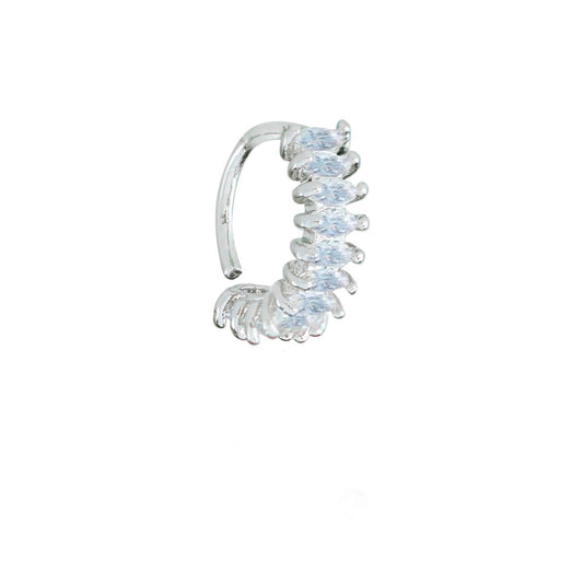 Piercing de Furo Piuka Argola P Naomi Zircônia Prata