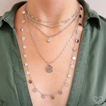 Colar Feminino Amor Zircônia Folheado em Ródio Branco