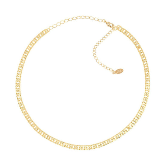 Choker Piuka Anne Corrente Folheada a Ouro 18k