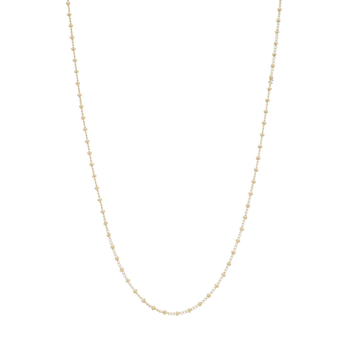 Colar Piuka Longo Any Bolinhas Folheado a Ouro 18k