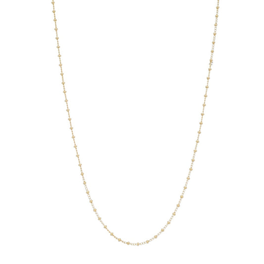 Colar Piuka Longo Any Bolinhas Folheado a Ouro 18k