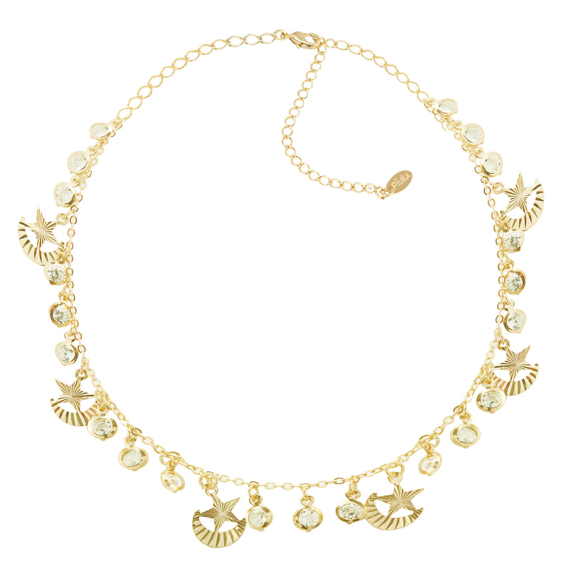 Choker Piuka Mel Zircônia Folheado a Ouro 18k