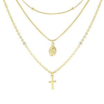 Colar 3 Voltas Santa Rita Folheado a Ouro 18k Piuka