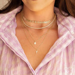 Colar 3 Voltas Santa Rita Folheado a Ouro 18k Piuka