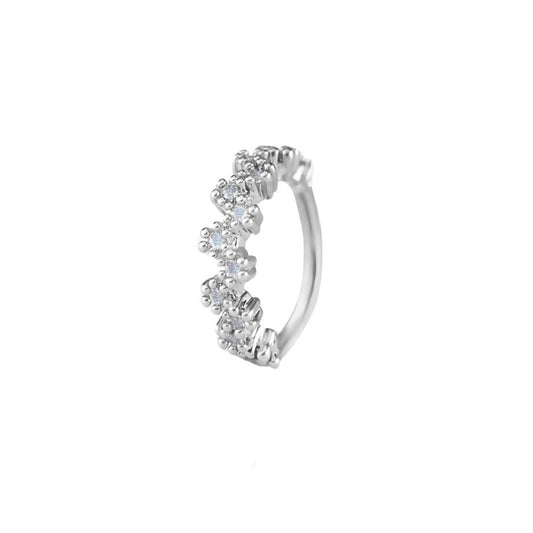 Piercing de Furo Argola P Lívia Zircônia Prata Piuka