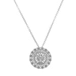 Colar Espírito Santo Zircônia Folheado em Ródio Branco Piuka