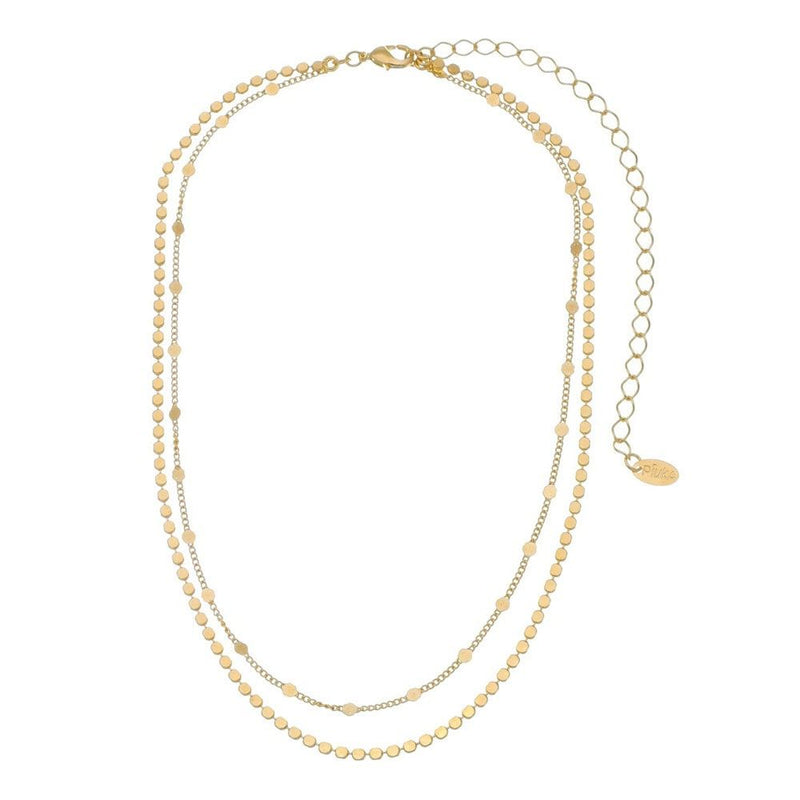 Choker Piuka Bela 2 Voltas Folheada a Ouro 18k