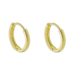 Brinco Argolinha Lala M Folheado a Ouro 18k