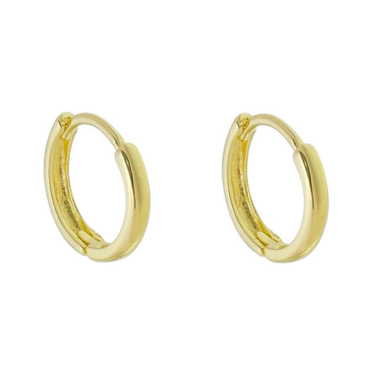Brinco Argolinha Lala M Folheado a Ouro 18k
