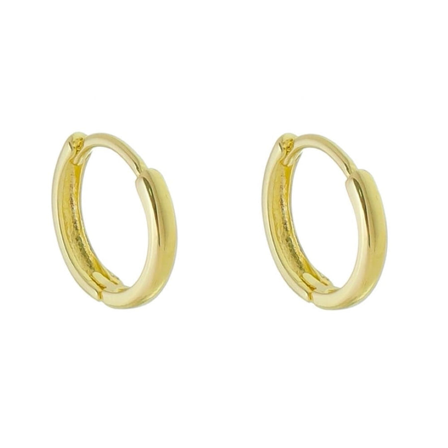 Brinco Argolinha Lala M Folheado a Ouro 18k