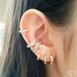 Brinco Argolinha Lala M Folheado a Ouro 18k