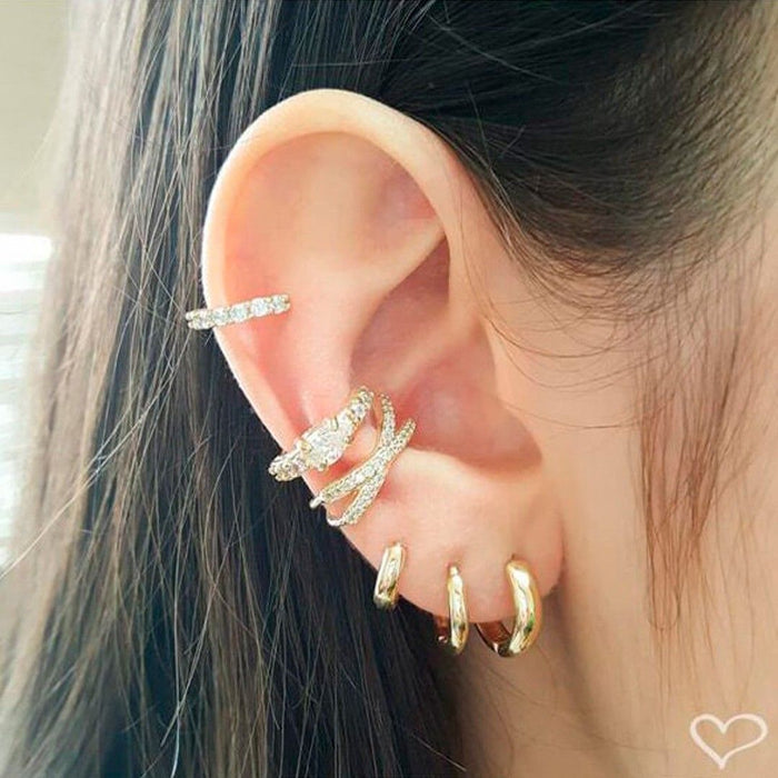 Brinco Argolinha Lala M Folheado a Ouro 18k