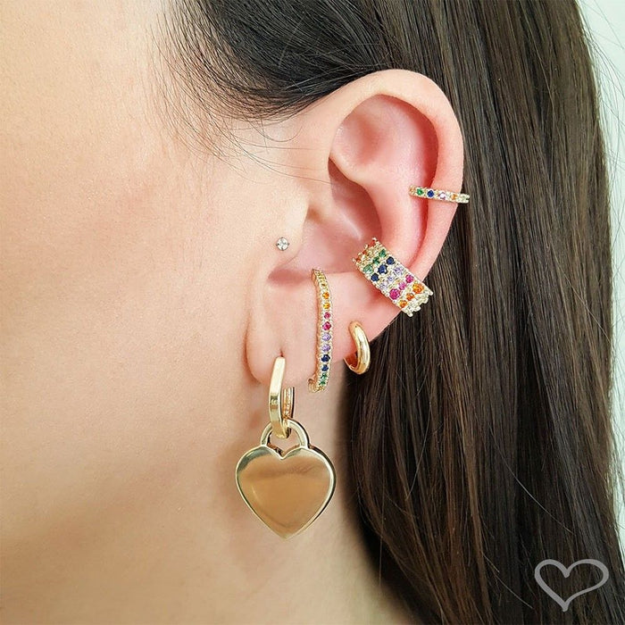 Brinco Argolinha Lala P Folheado a Ouro 18k