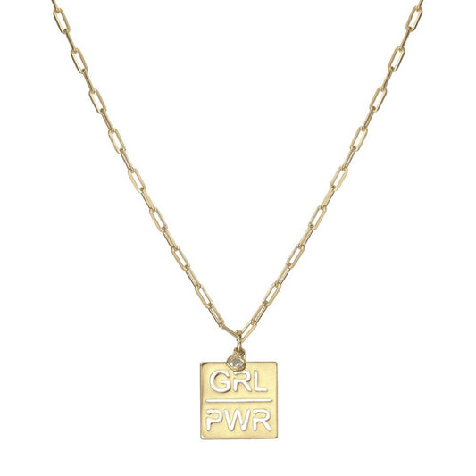 Colar Piuka Girl Power Folheado a Ouro 18k