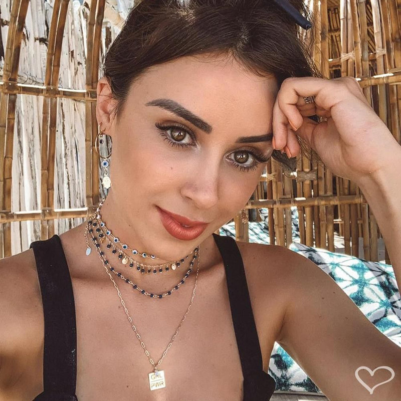 Colar Piuka Girl Power Folheado a Ouro 18k