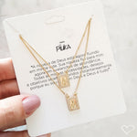 Escapulário Feminino Sagrado Coração de Jesus Zircônia Folheado a Ouro 18k