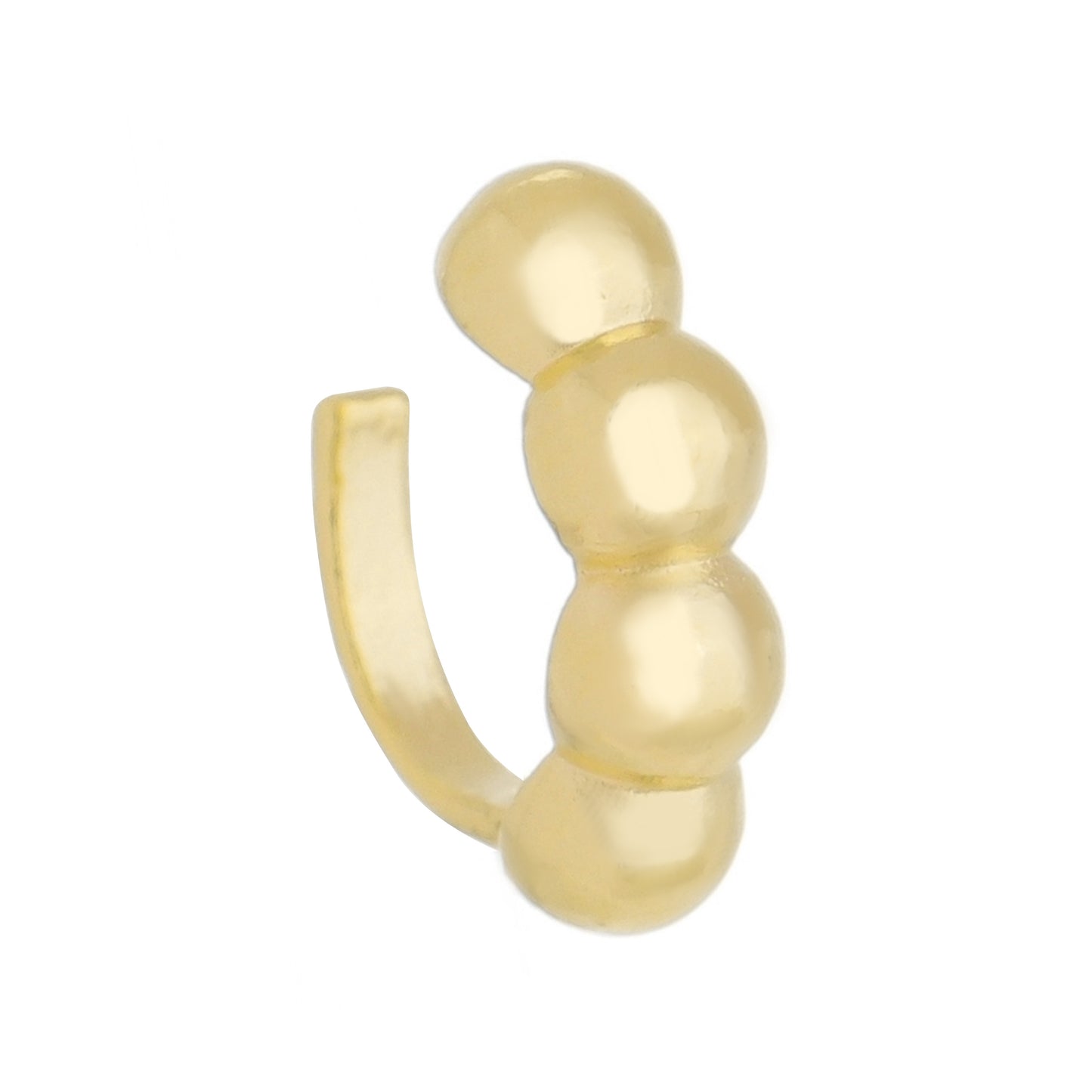 Piercing de Encaixe Piuka Hayden Mini Bolas Folheado a Ouro 18k