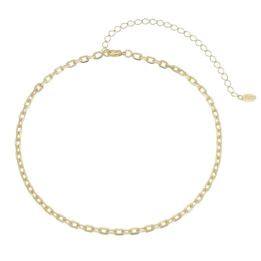 Choker Mini Elos Folheada a Ouro 18k Dua