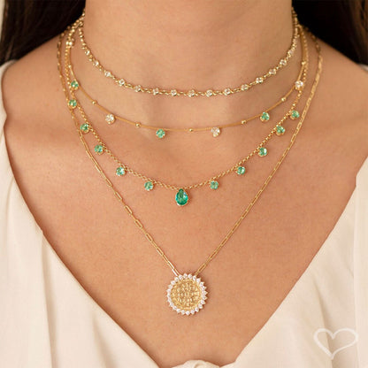 Choker Piuka Muriel Zircônias Turmalina Folheada a Ouro 18k