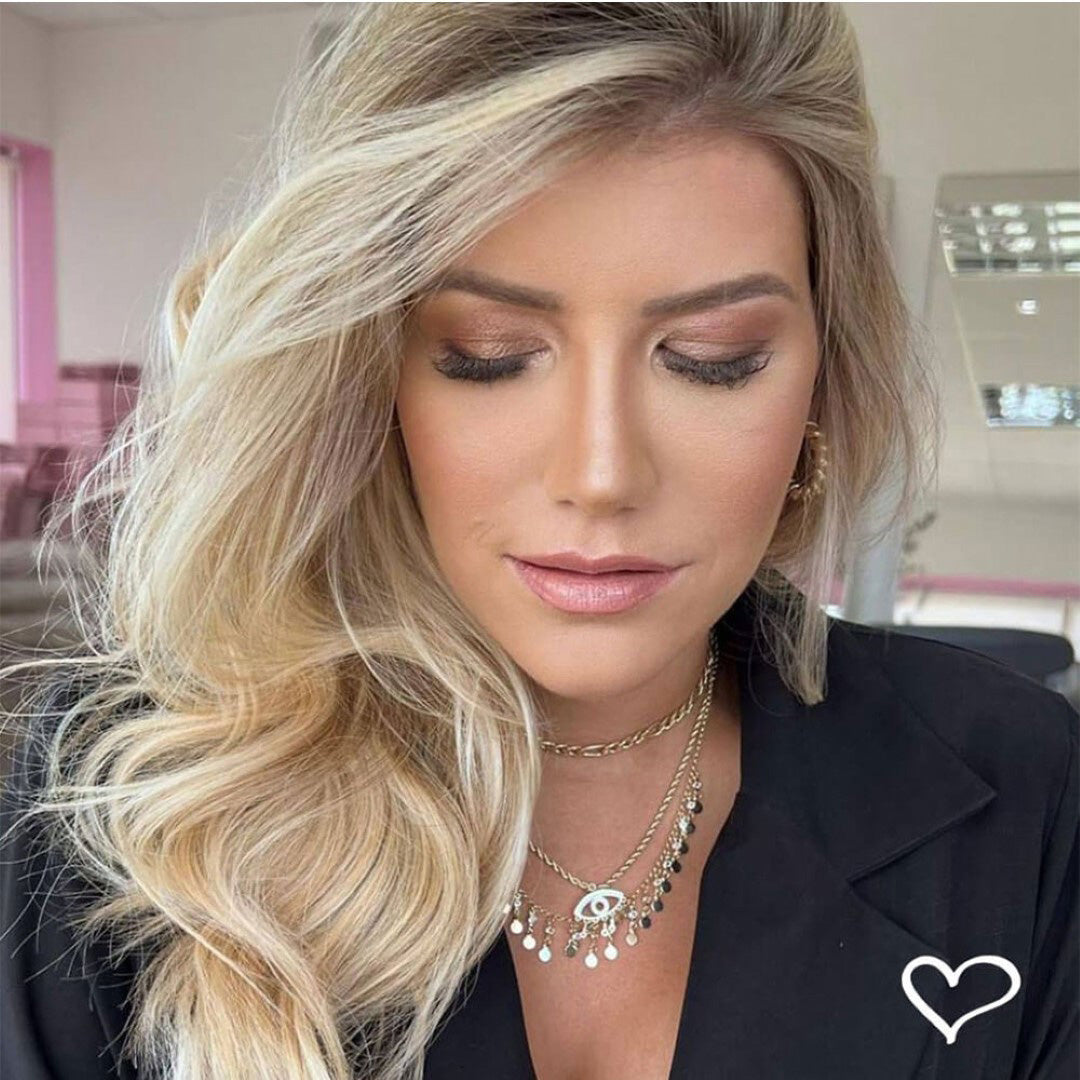Choker Piuka Kami Zircônias e Medalhinhas Folheada a Ouro 18k