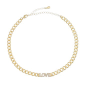 Choker Zircônias Folheada a Ouro 18k Kel Love