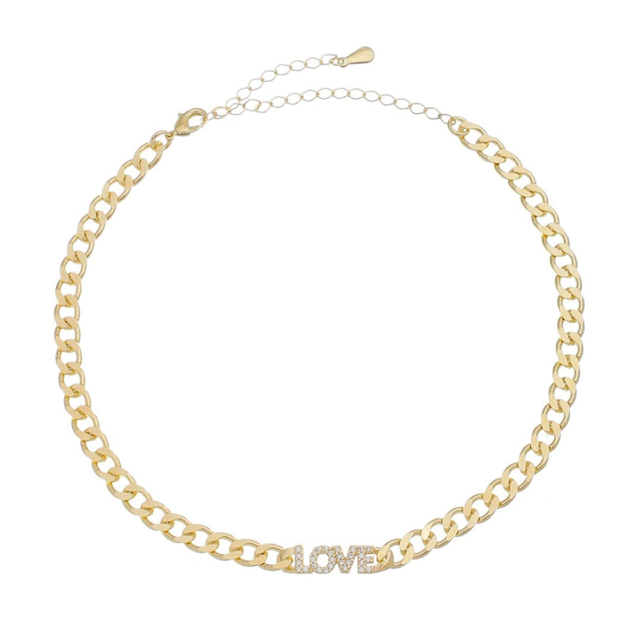 Choker Zircônias Folheada a Ouro 18k Kel Love