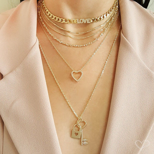 Choker Zircônias Folheada a Ouro 18k Kel Love