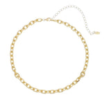 Choker Elos Dua Folheada a Ouro 18k Mônica