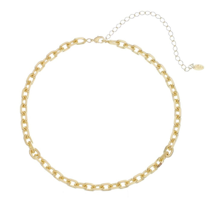 Choker Elos Dua Folheada a Ouro 18k Mônica