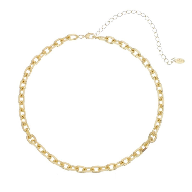 Choker Elos Dua Folheada a Ouro 18k Mônica