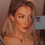 Piercing de Furo Piuka Argola P Reilly Zircônia Dourado