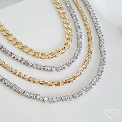 Choker Piuka Raiza Elos Grumet Folheada a Ouro 18k