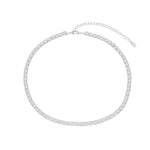 Choker Piuka Riviera Chiara Zircônias Média Cristal Folheada em Ródio Branco