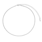 Choker Piuka Riviera Chiara Mini Zircônias Cristal Folheada em Ródio Branco