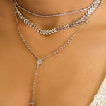 Choker Piuka Riviera Chiara Mini Zircônias Cristal Folheada em Ródio Branco