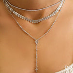 Choker Piuka Riviera Chiara Mini Zircônias Cristal Folheada em Ródio Branco