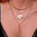 Colar Gravatinha Shine Zircônias Folheado a Ouro 18k