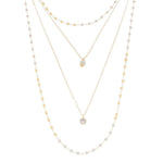 Mix de Colares Lala Pérolas Zircônias Folheado a Ouro 18k
