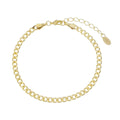 Pulseira Folheada a Ouro 18k Elos Groumet Lili