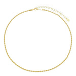 Colar Curto Paula Cordão Baiano Folheado a Ouro 18k