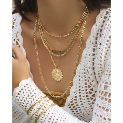 Colar Curto Paula Cordão Baiano Folheado a Ouro 18k