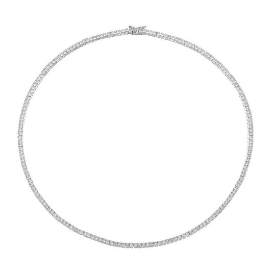 Colar Piuka Riviera Cloe Zircônias Folheado em Ródio Branco