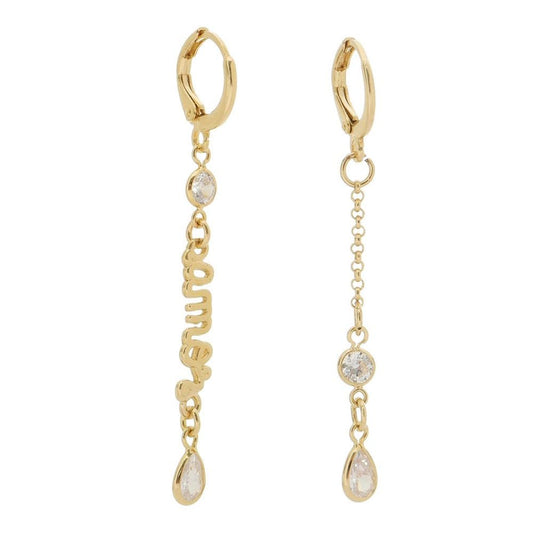 Brinco Argolinha Penélope Amor Ponto de Luz Folheado a Ouro 18k