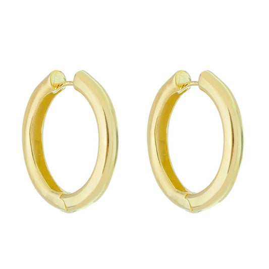 Brinco de Argola Yanca Folheado a Ouro 18k
