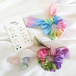 Kit 7 Brincos Semaninha Fafa Zircônias Coloridas Folheado a Ouro 18k