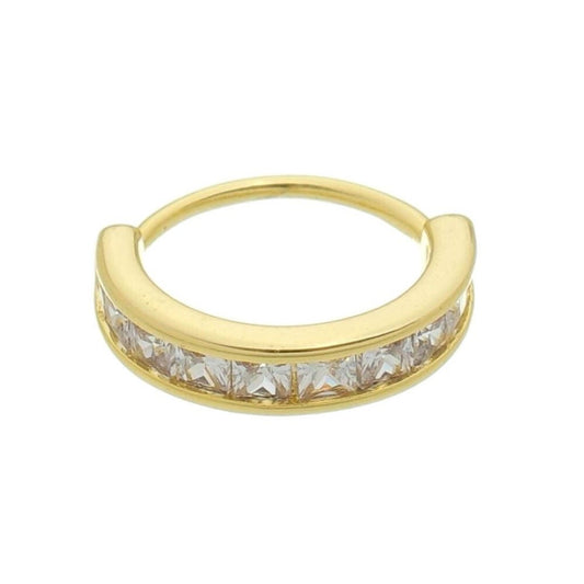 Piercing de Furo Piuka Argola P Kily Zircônia Dourado