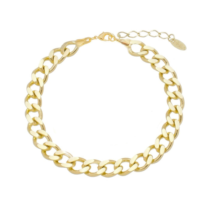 Pulseira Folheada a Ouro 18k Raiza Elos Grumet