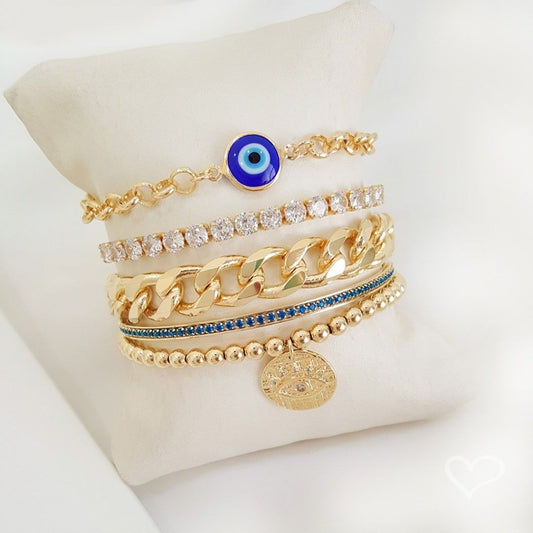 Pulseira Folheada a Ouro 18k Elos Grumet Cami