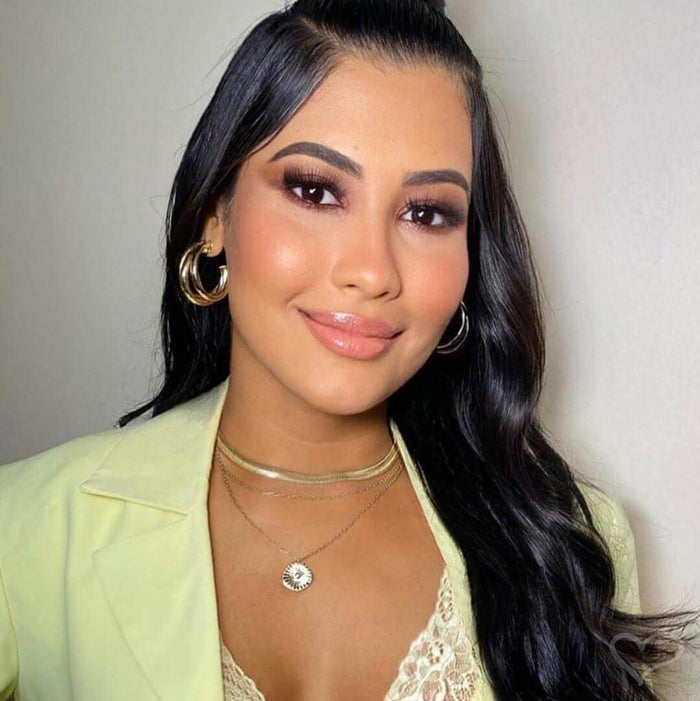 Brinco de Argola Tripla Tubo Liso Enola G Folheado a Ouro 18k