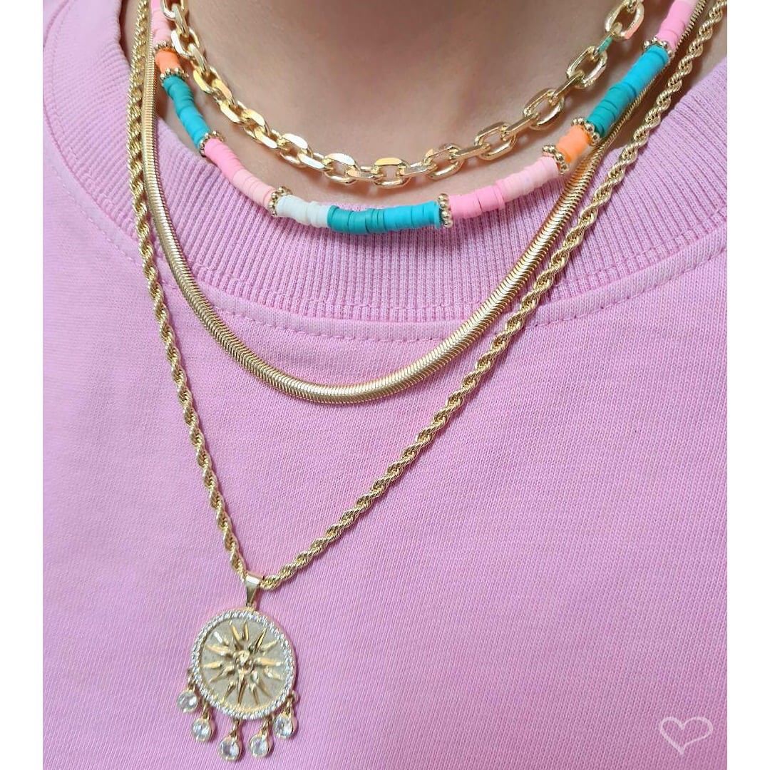 Choker Piuka Maui Fimos Candy Colors